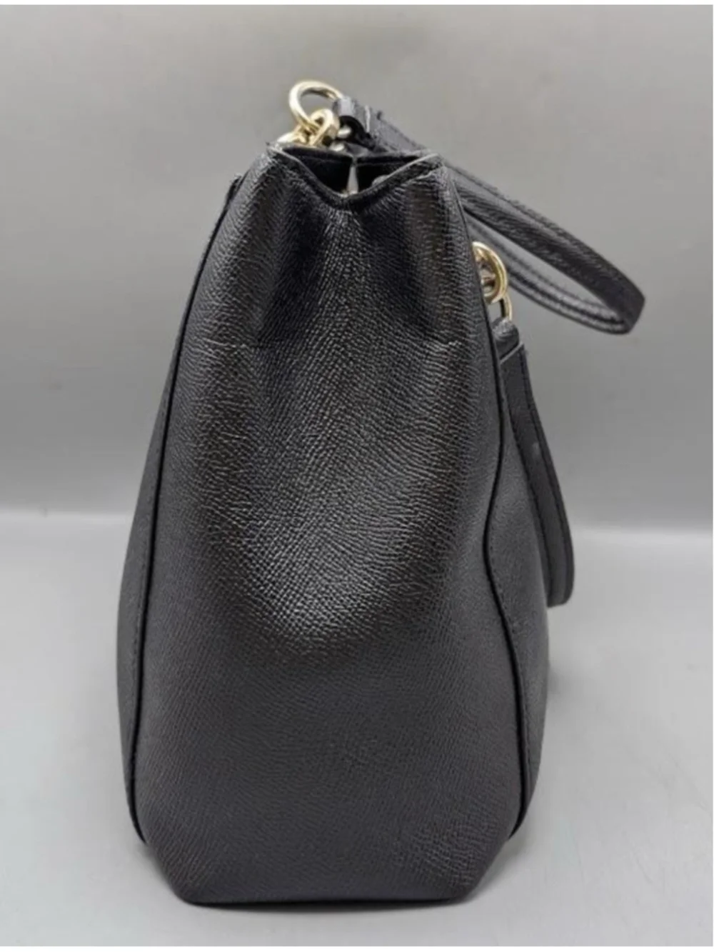 Coach black crossgrain