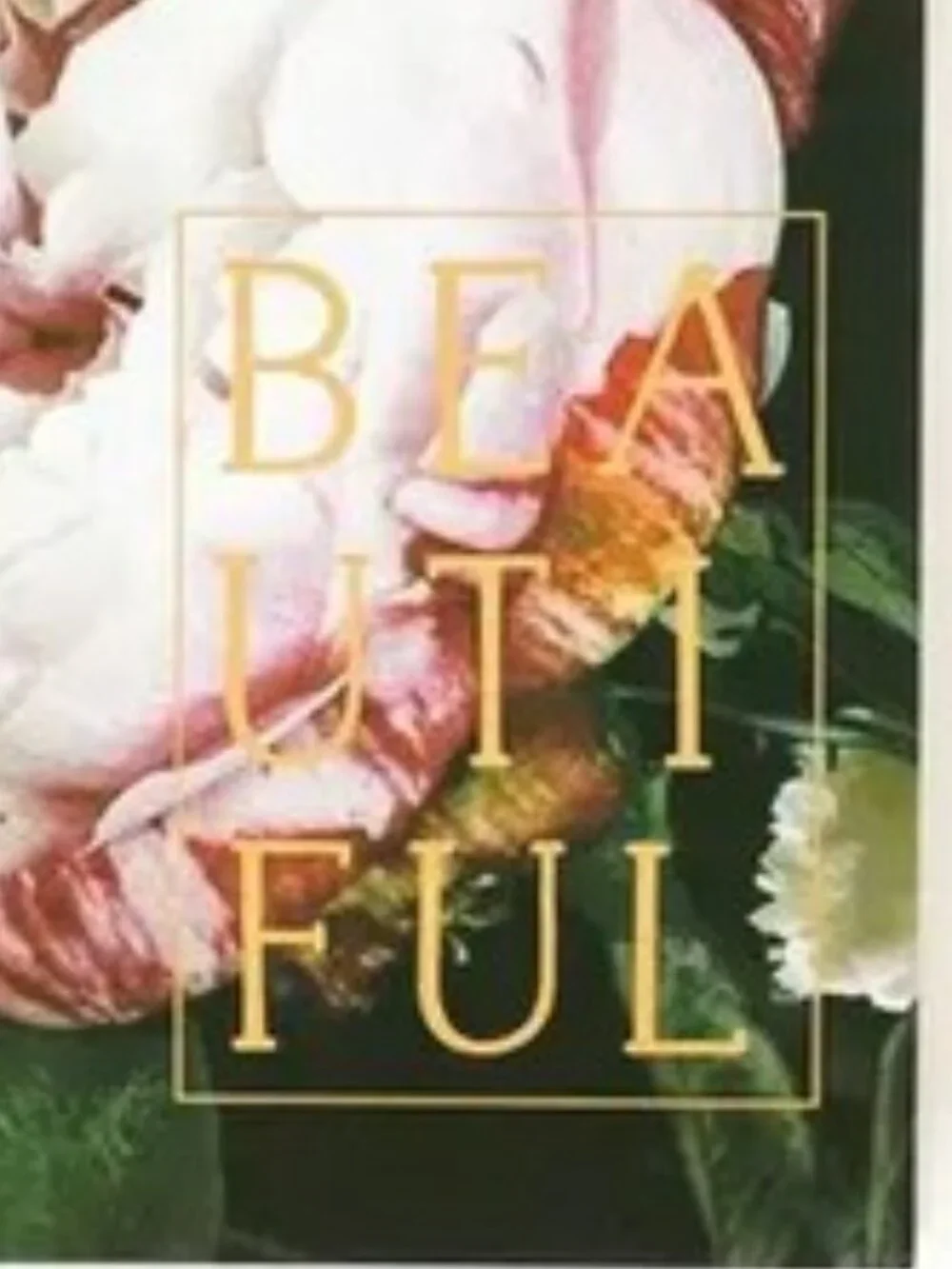 Beautiful Floral Clipboard Notebook Gold Desk Journal Peony Office Decor NWT