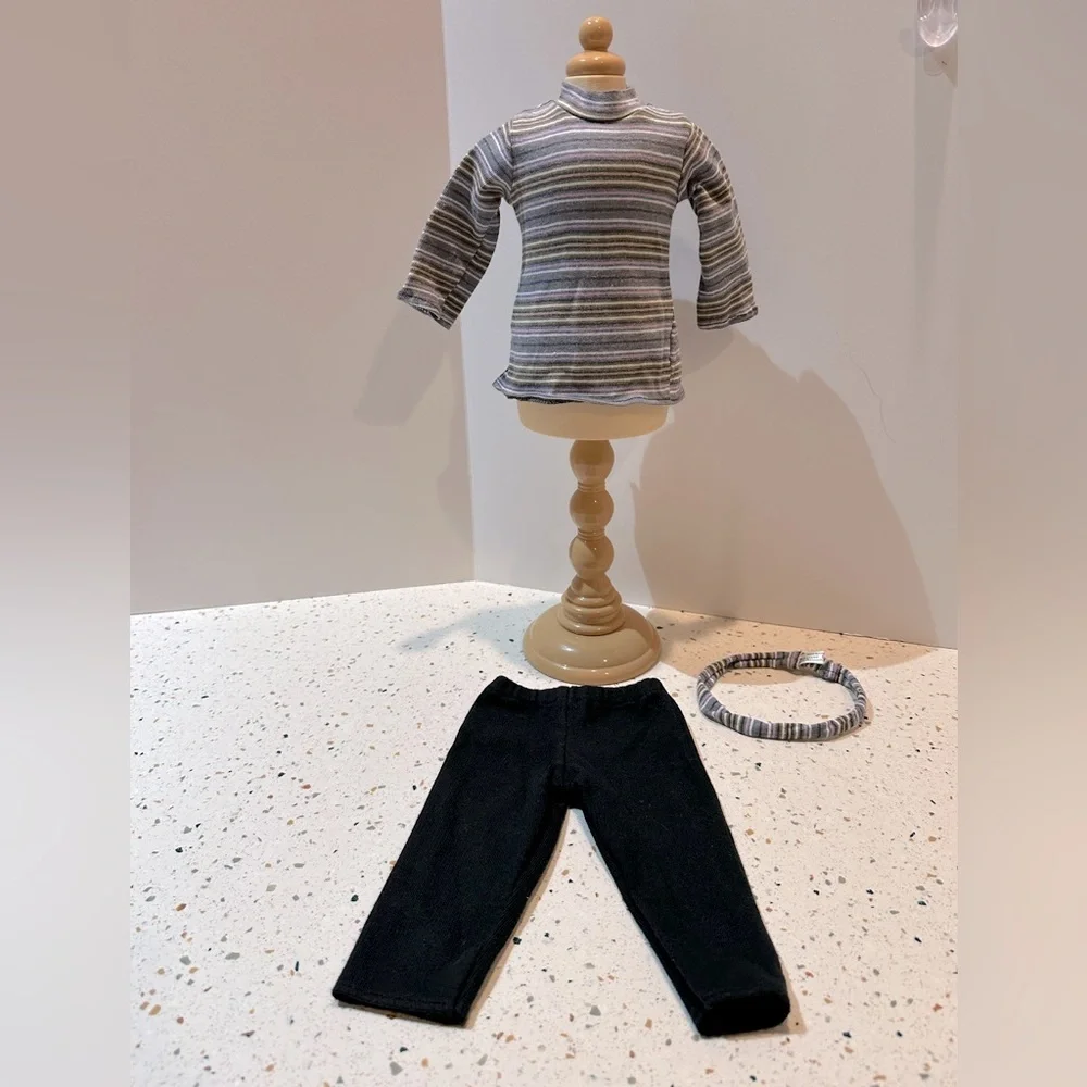 Vintage 90s American Girl Doll 18” Striped Shirt Headband and Pants‎