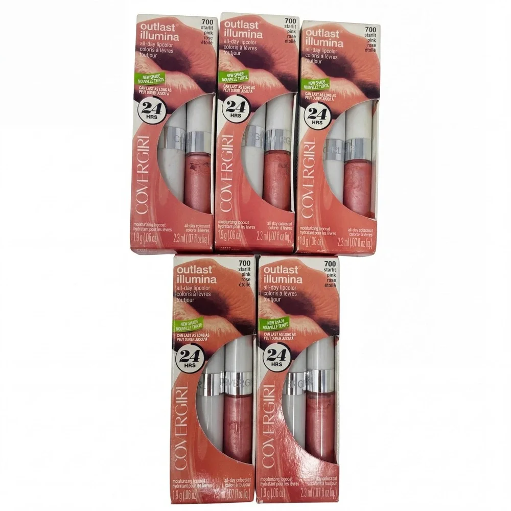 5 - CoverGirl Outlast All-Day Lipcolor Lipstick  #700 Starlit Pink New