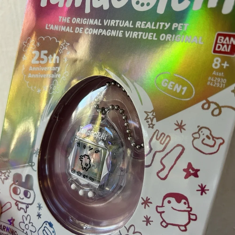 BANDAI Tamagotchi 25th Anniversary Aurora Skeleton Originals English Version New