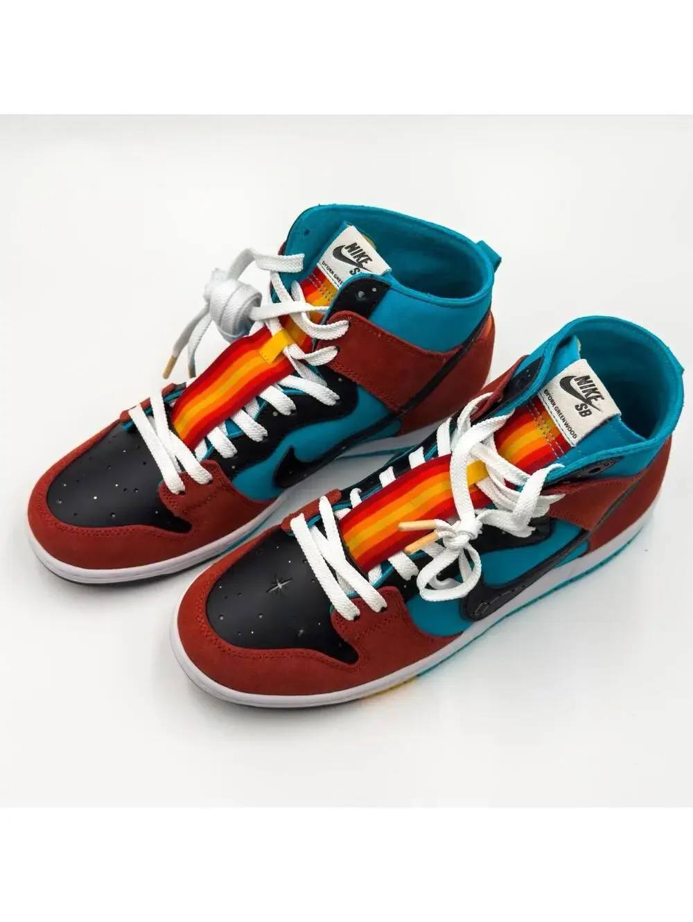 Nike‎ SB Dunk High Decon QS Di’orr Greenwood Turquoise Blue Skater Men Size 11.5