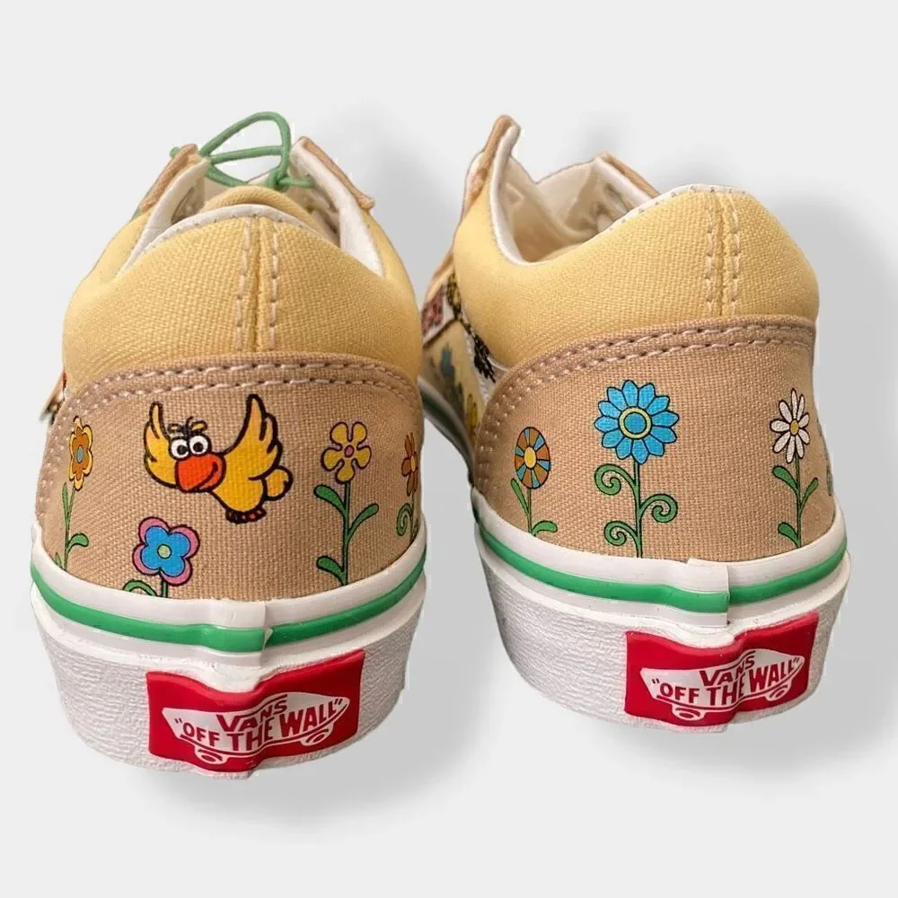Vans Old Skool x Sesame Street Elmo Youth Sneakers Shoes size 3 New with Tags