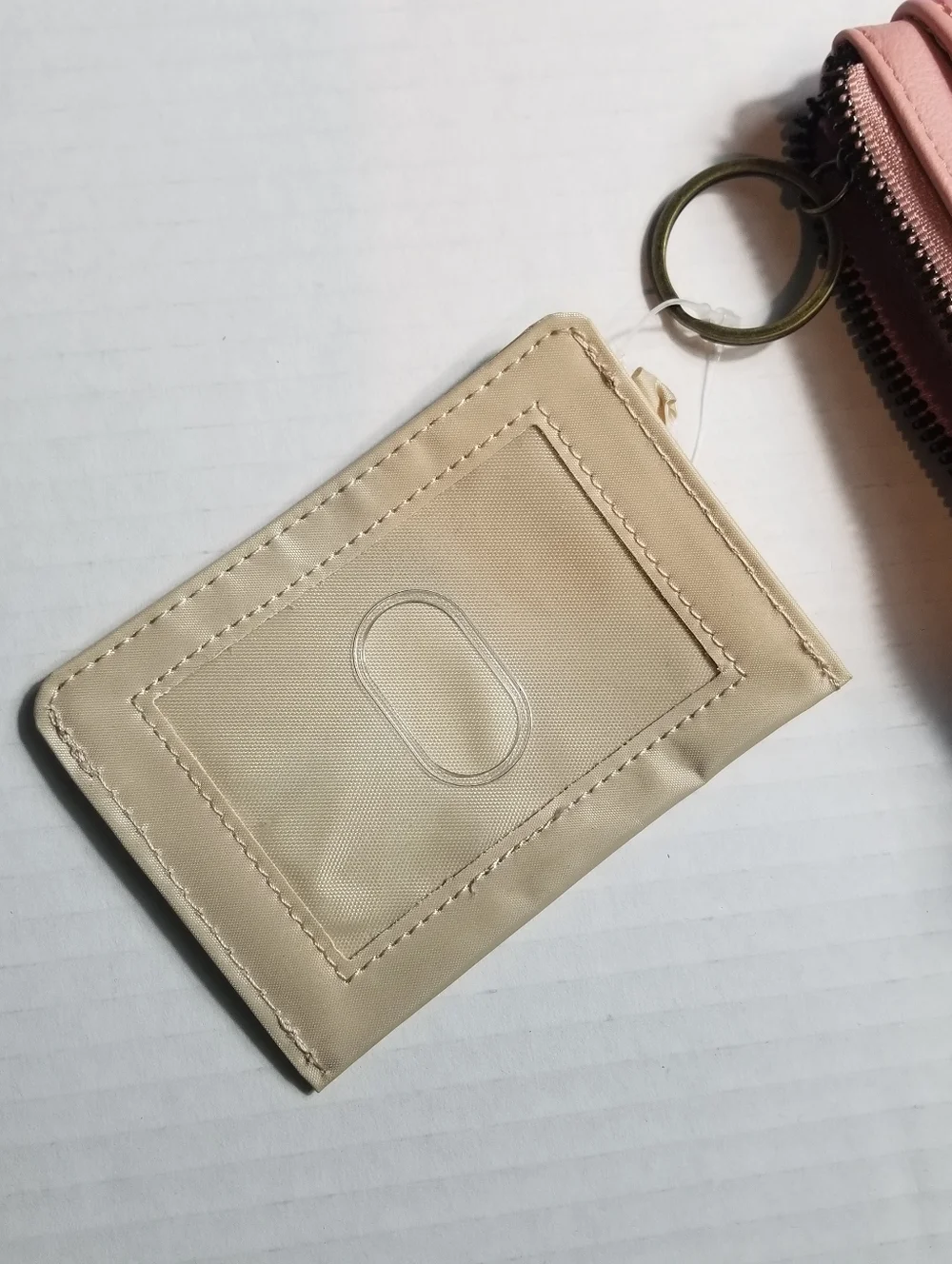 NWT SONOMA PUFFED PINK ZIPPER SMALL WALLET