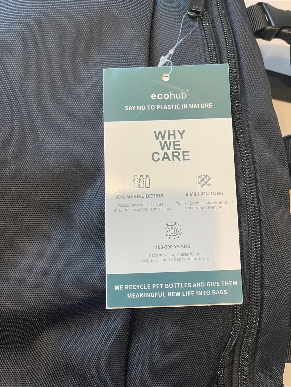 Ecohub black backpack