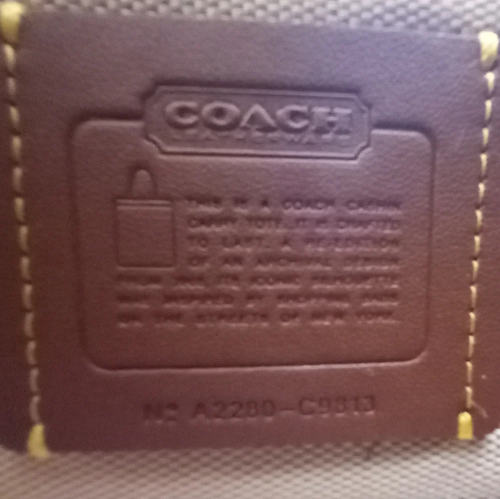 Coach glovetanned leather