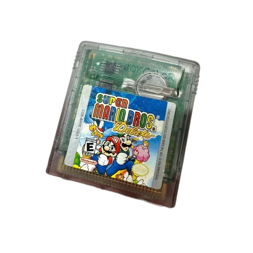 Nintendo Game Boy Color Vintage Super Mario Brothers Deluxe Game Retro Mario