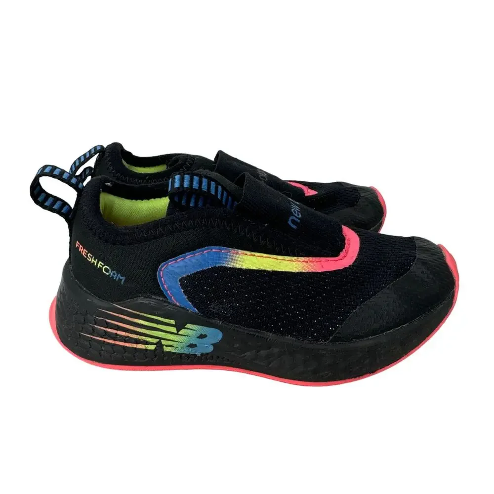 New Balance Fresh Foam Fast V2 Running Shoes Sneakers Slip On‎ Black Kids Size 8