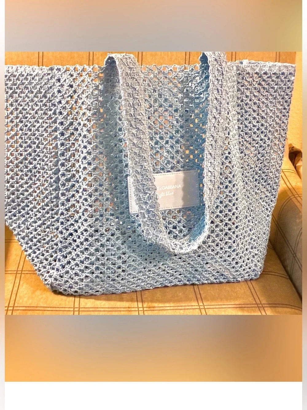 Summer must !Last one remaining !Dolce & Gabbana Light Blue Large Tote