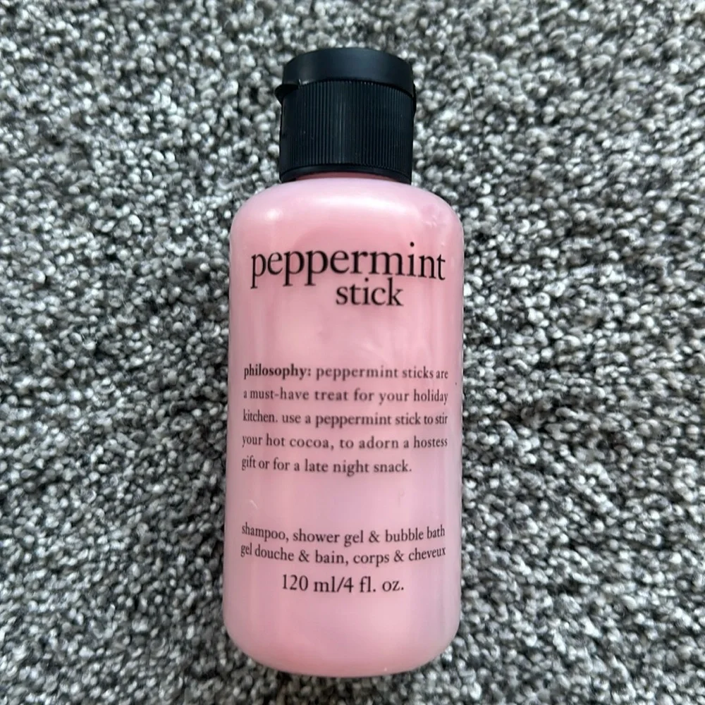 Philosophy peppermint stick shampoo shower gel and bubble bath 4 fl oz