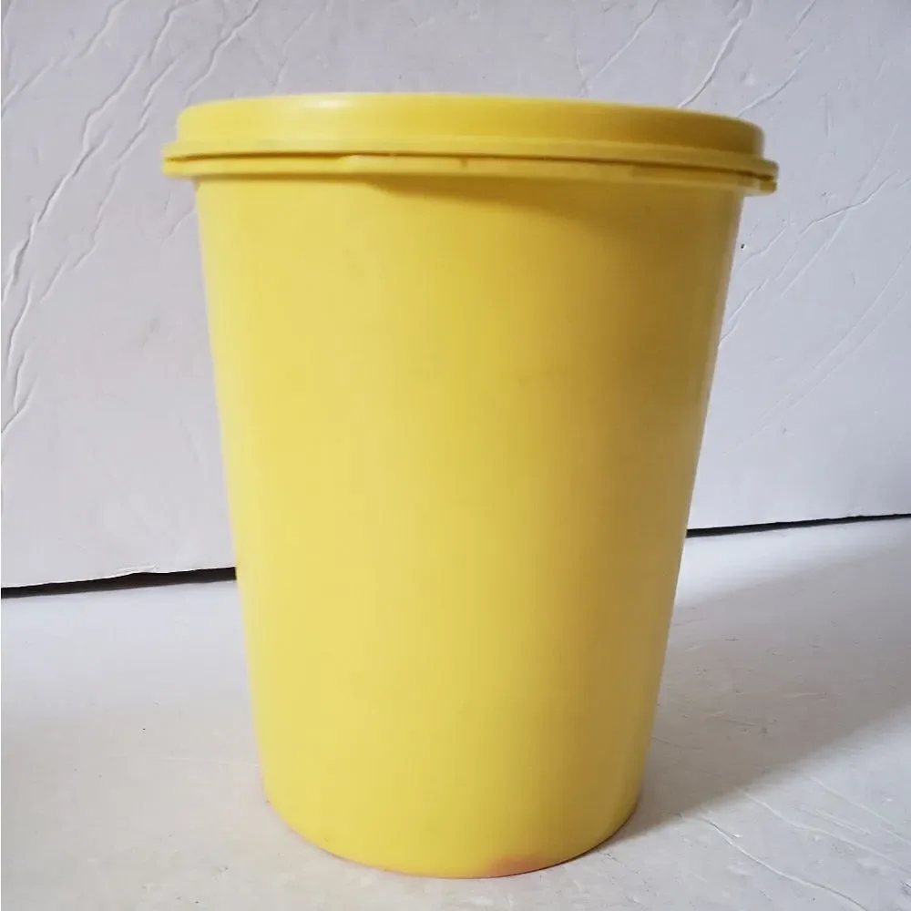 Tupperware tea canister