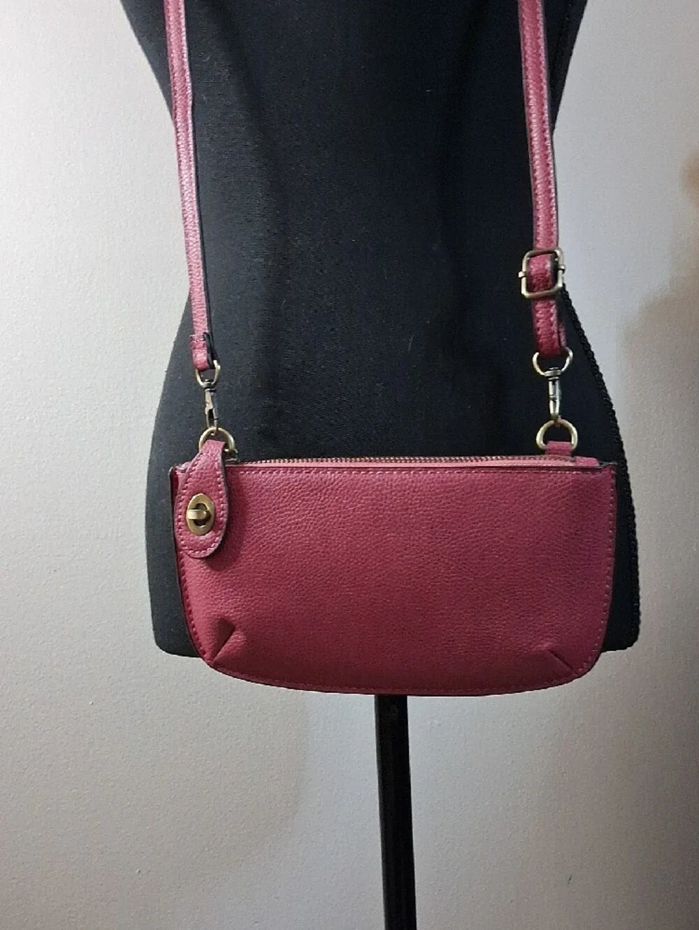 Joy Susan Mini Vegan Leathern crossbody Wristlet