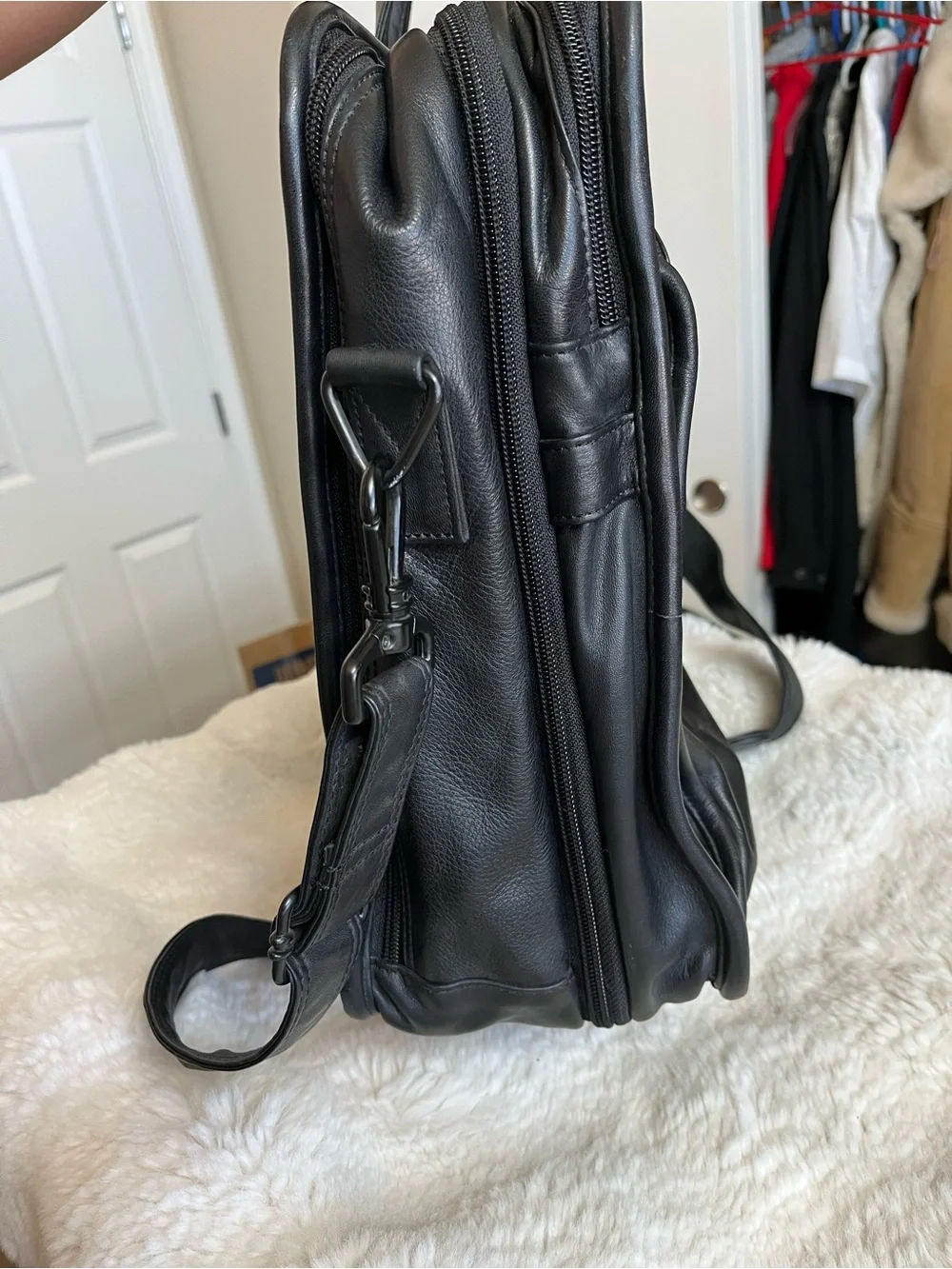Tumi classic leather