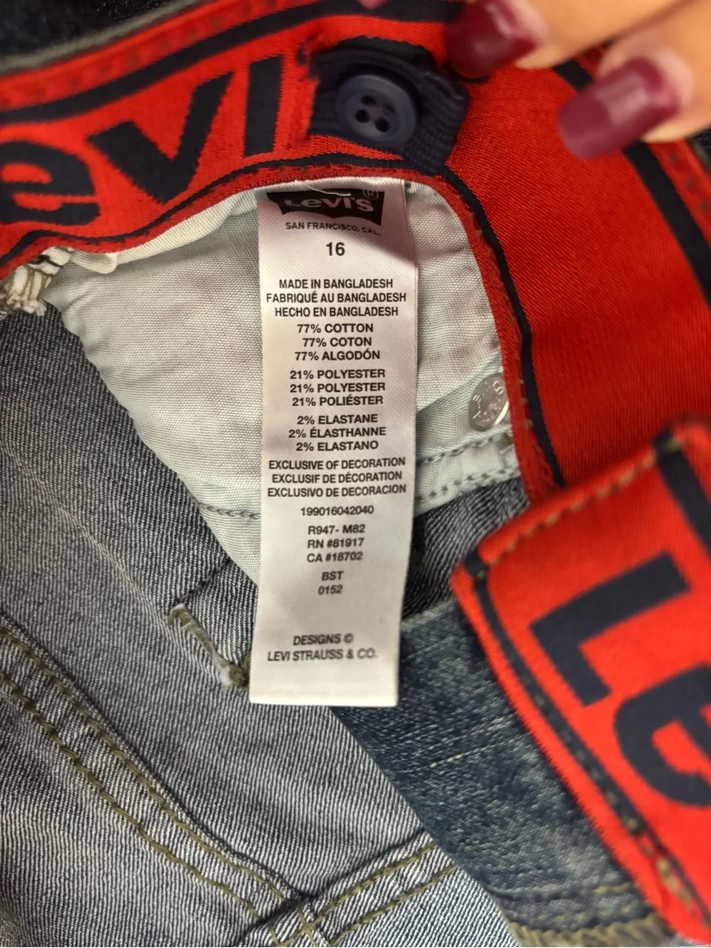 Levis levi straight