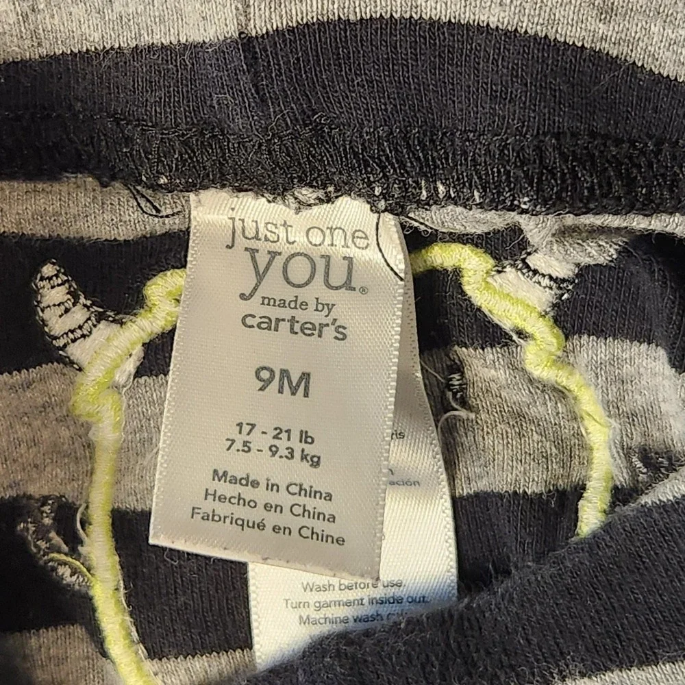 Wrangler Jeans Baby Boy Clothes 7 pc Lot 9 Mts Outfits Carters Bodysuits