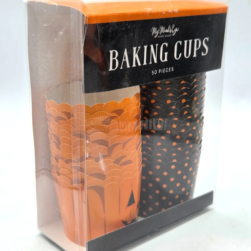 My Minds Eye Halloween Baking Cups Two Boxes 50 5 oz. Pieces One Box Opened