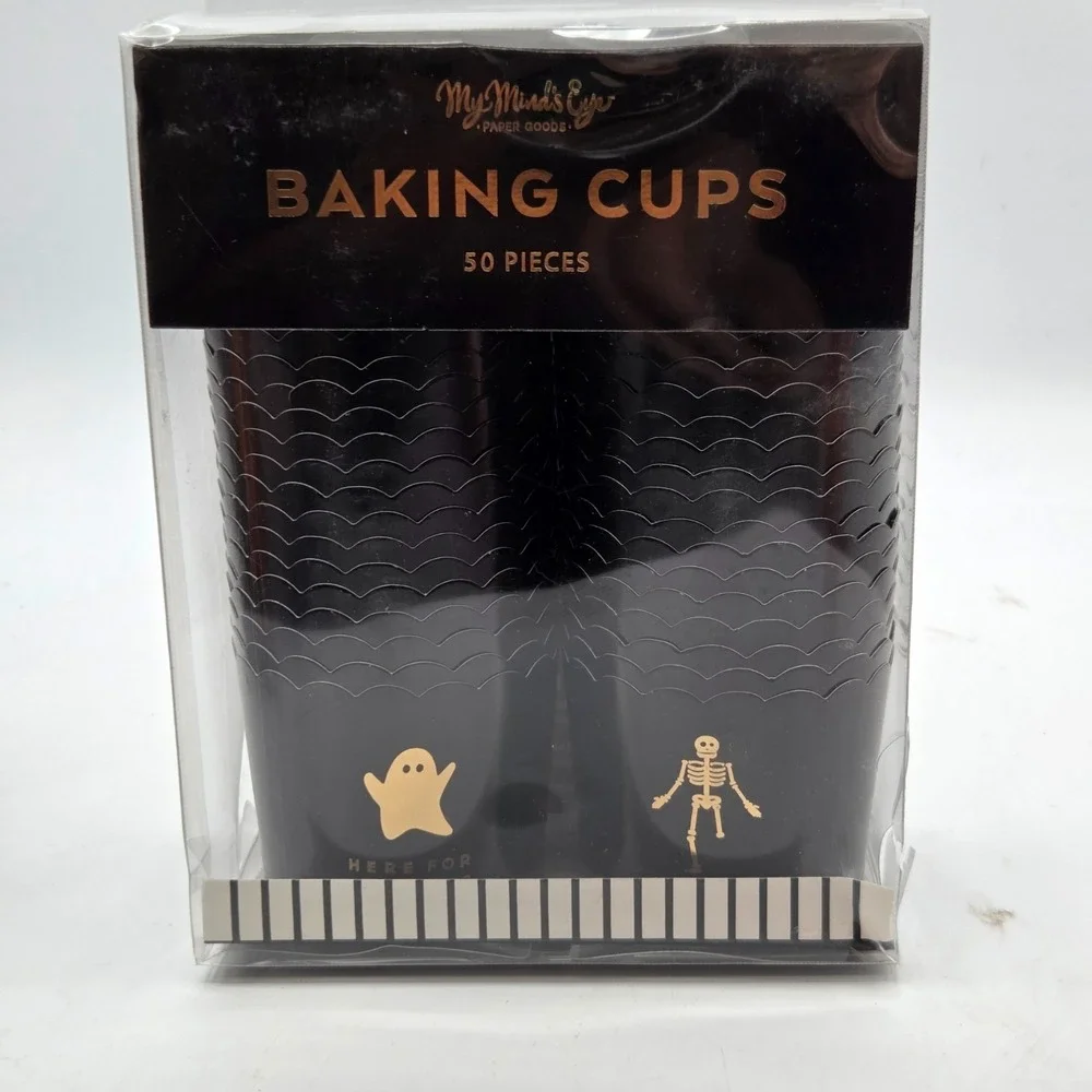 My Minds Eye Halloween Baking Cups Two Boxes 50 5 oz. Pieces One Box Opened