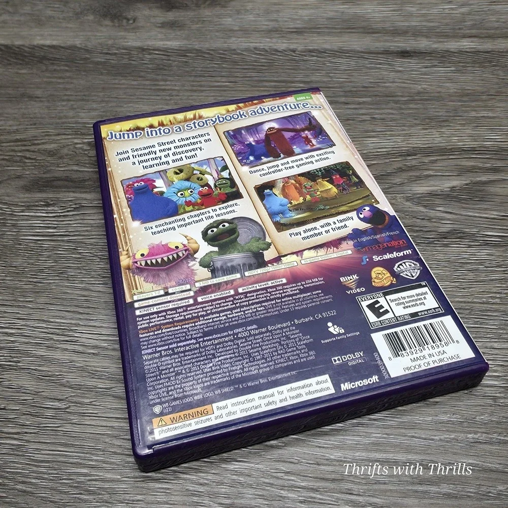 Sesame Street: Once Upon a Monster‎ (Microsoft Xbox 360, 2011)