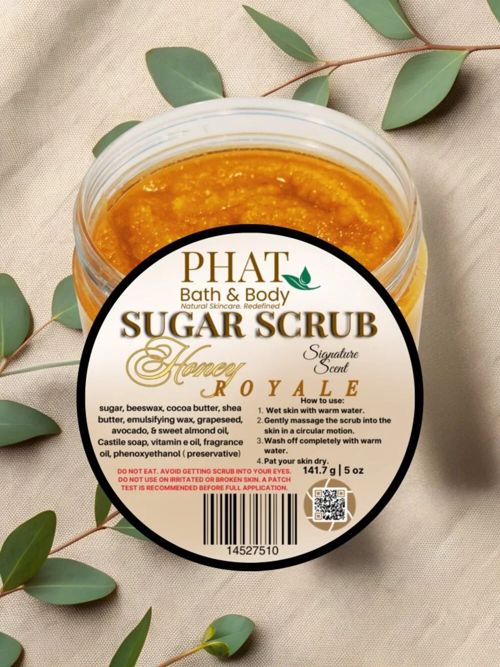 Phat Bath & Body Honey Royale Sugar Scrub