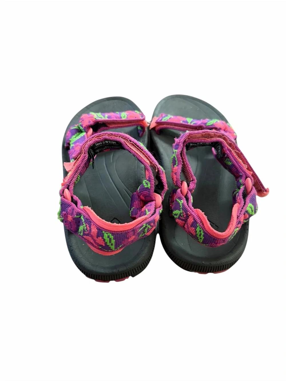 Teva Hurricane XLT 2 Kids Sandals Flower Loom Dark Olive Youth Size 3