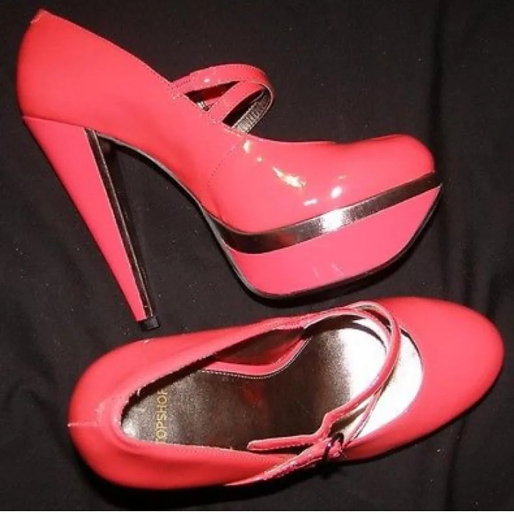 New Topshop platform Mary Jane shoes 8.5 leather