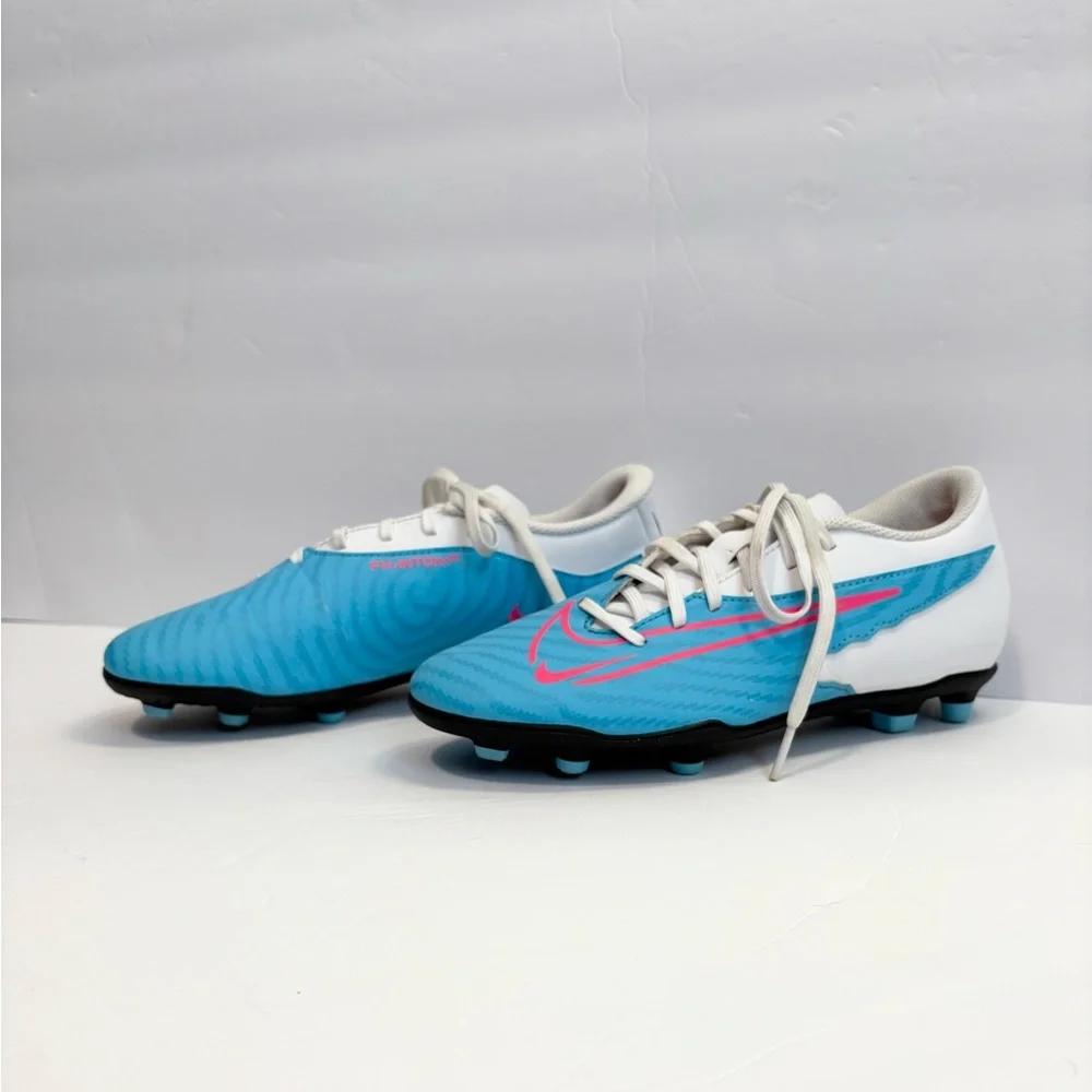 Nike Phantom GX Club Soccer Cleats Blue/Pink Men’s Size 5.5‎ Women’s 7, 7.5