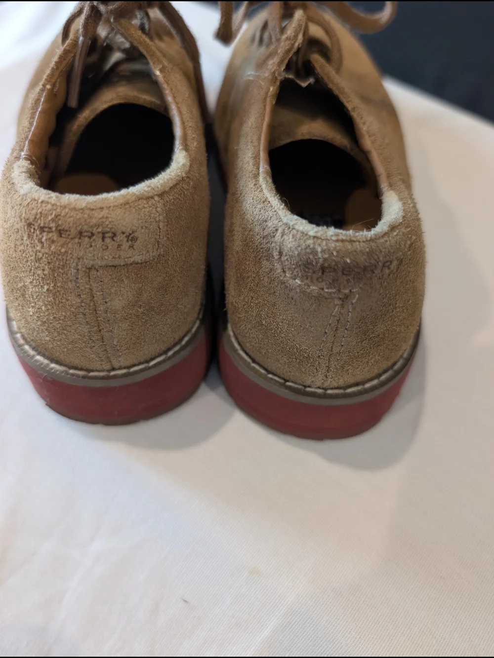 Sperry suede upper