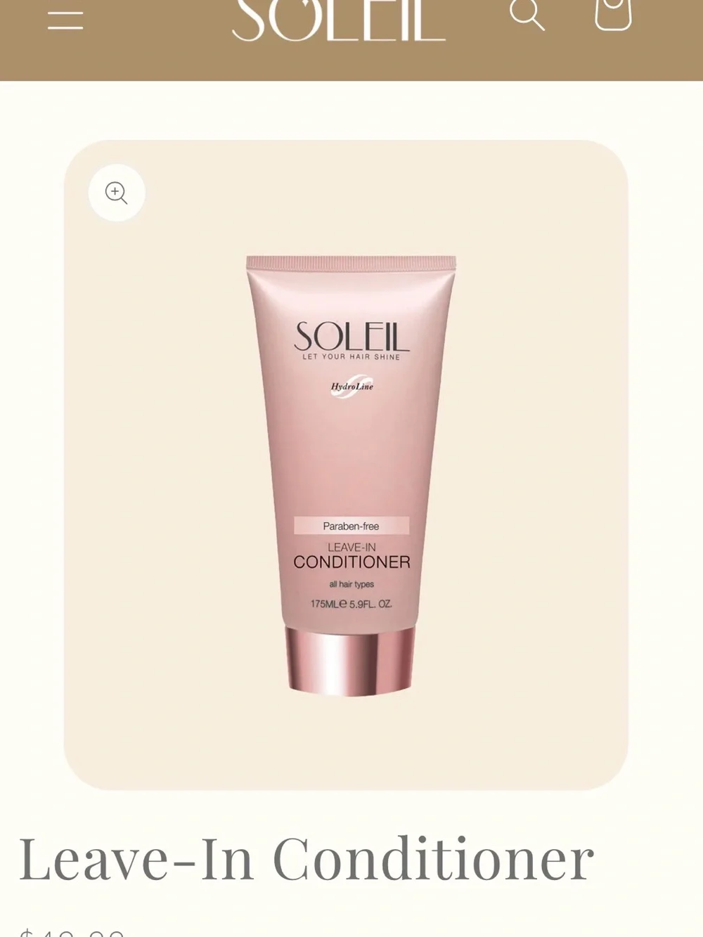 SOLEIL Leave-In Conditioner