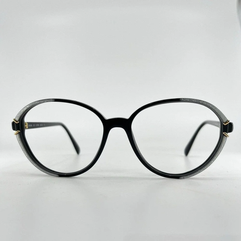Silhouette Eyeglasses Frames Black Round 1245 /20‎ C 2799 56-16-135 H7516