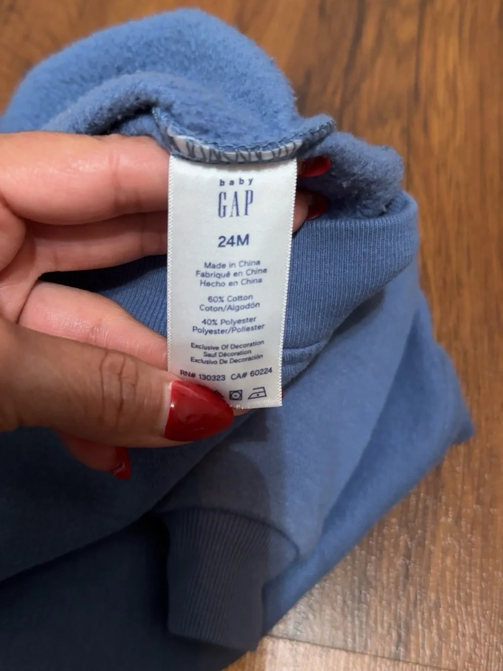 GAP Kids Dusty Blue Sweatshirt And Fleece Jogger Pants Set