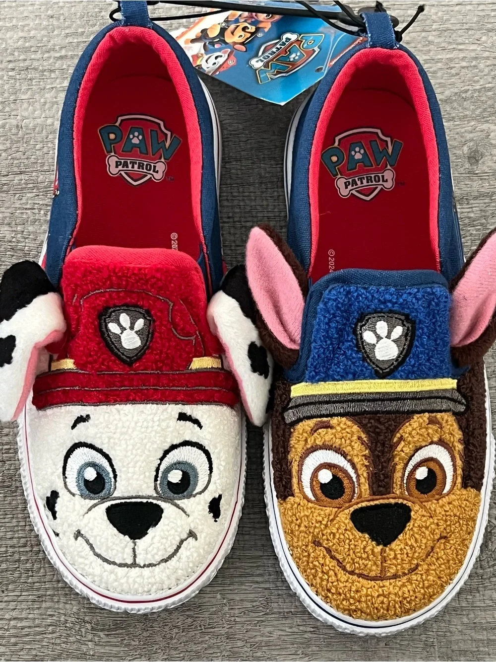 PAW Patrol Slip-On Low Top Unisex Kids Casual Shoes Marshall Chase Fabric