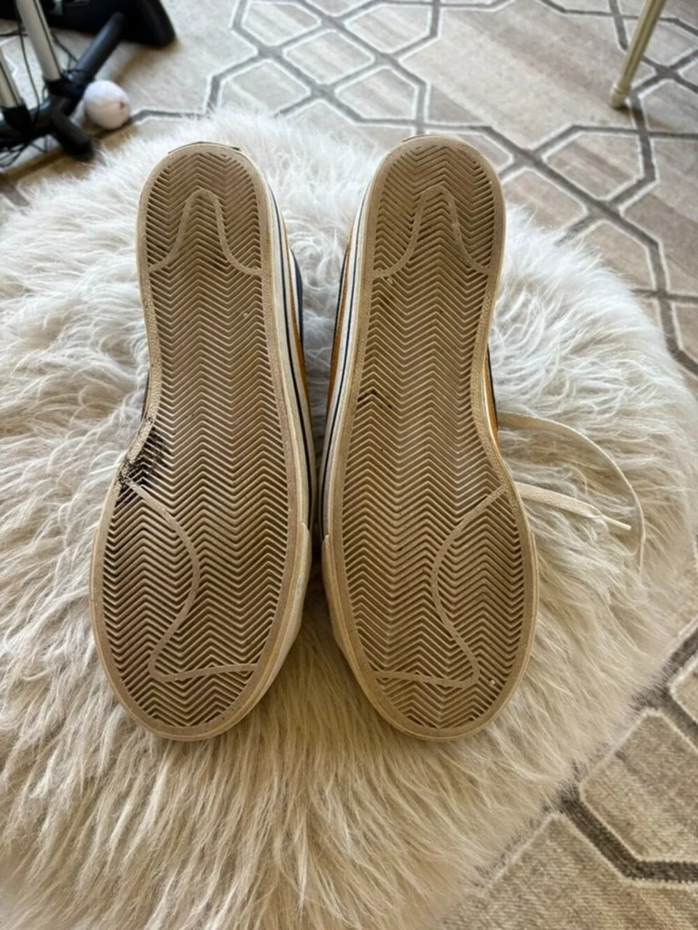 Nike white brown