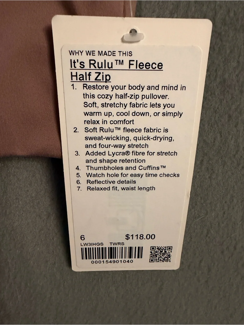 lululemon athletica cozy half