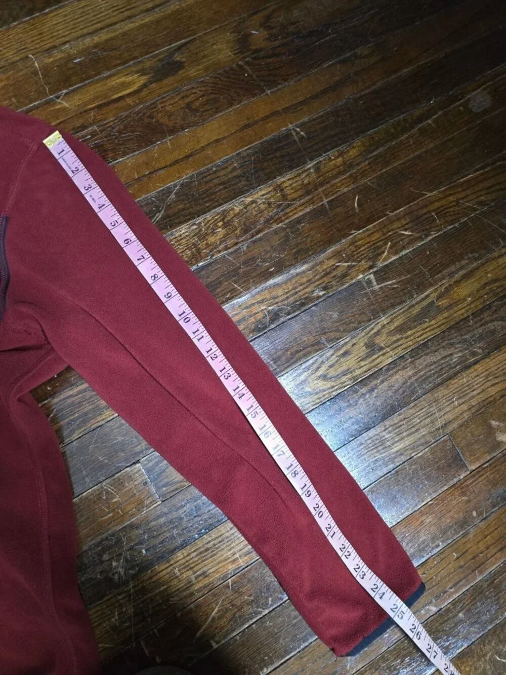 Timberland Red Fleece 1/2 Zip Pullover Jacket Large
