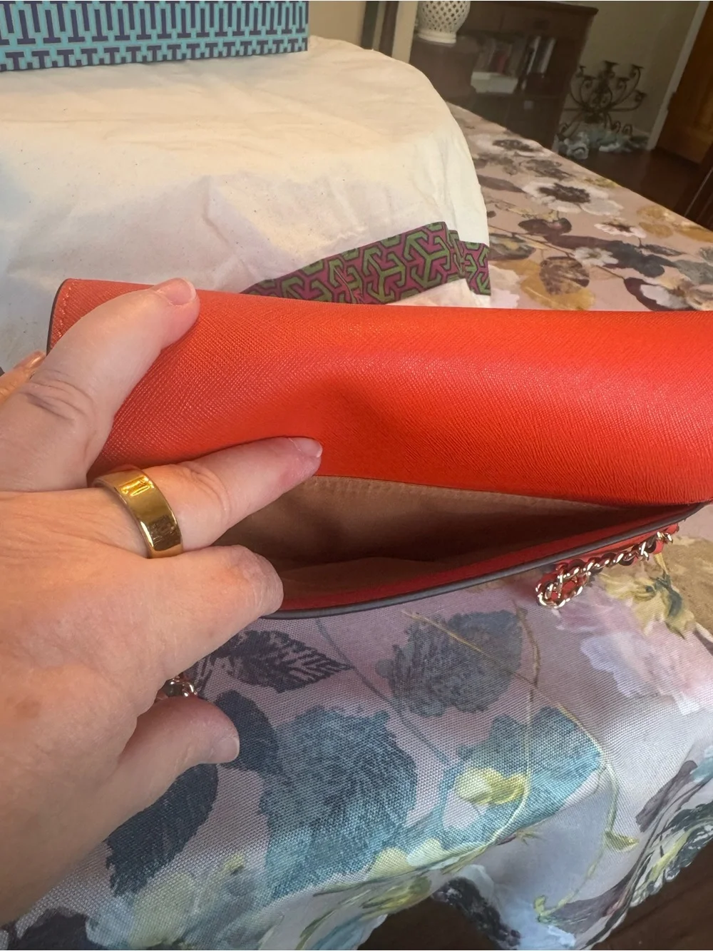 Tory Burch structured leather