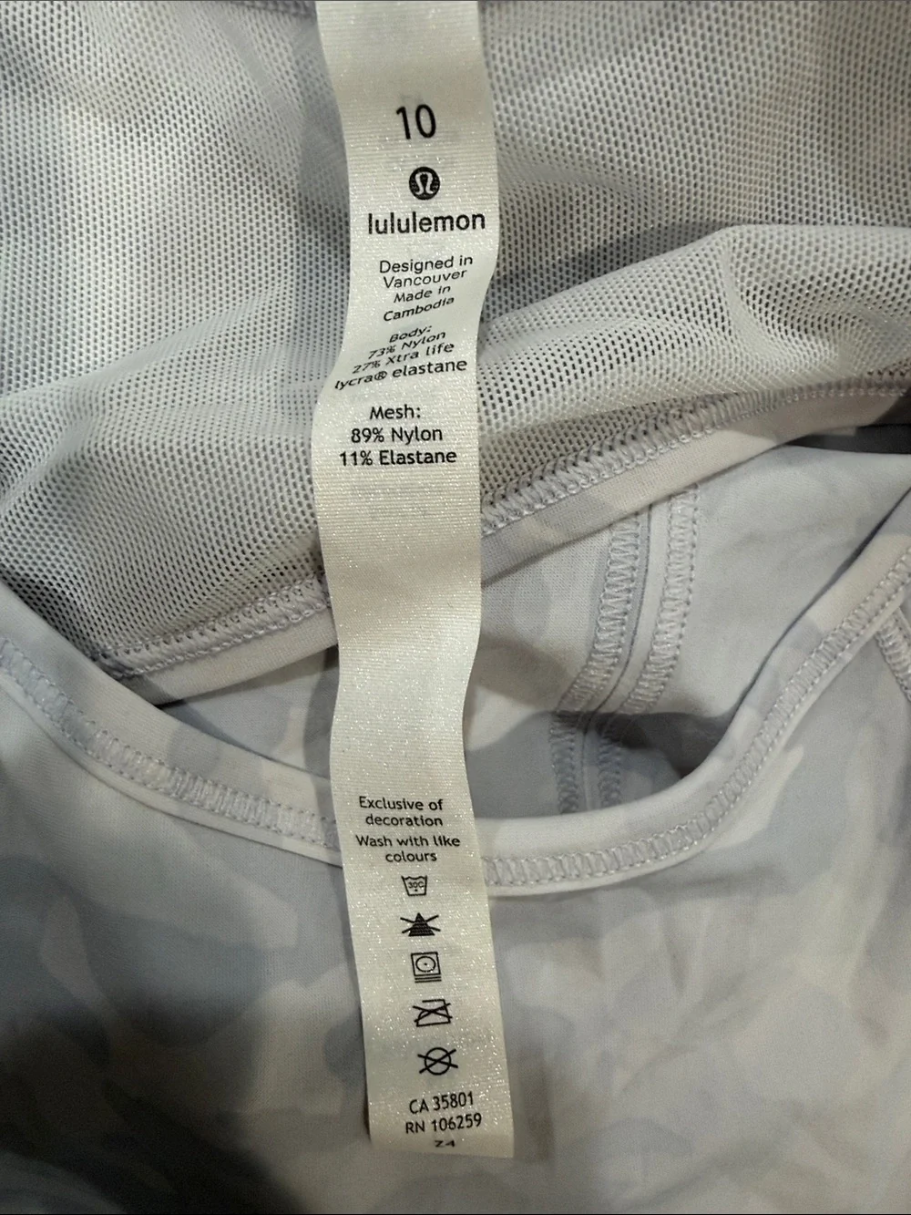 lululemon athletica sleeveless racerback