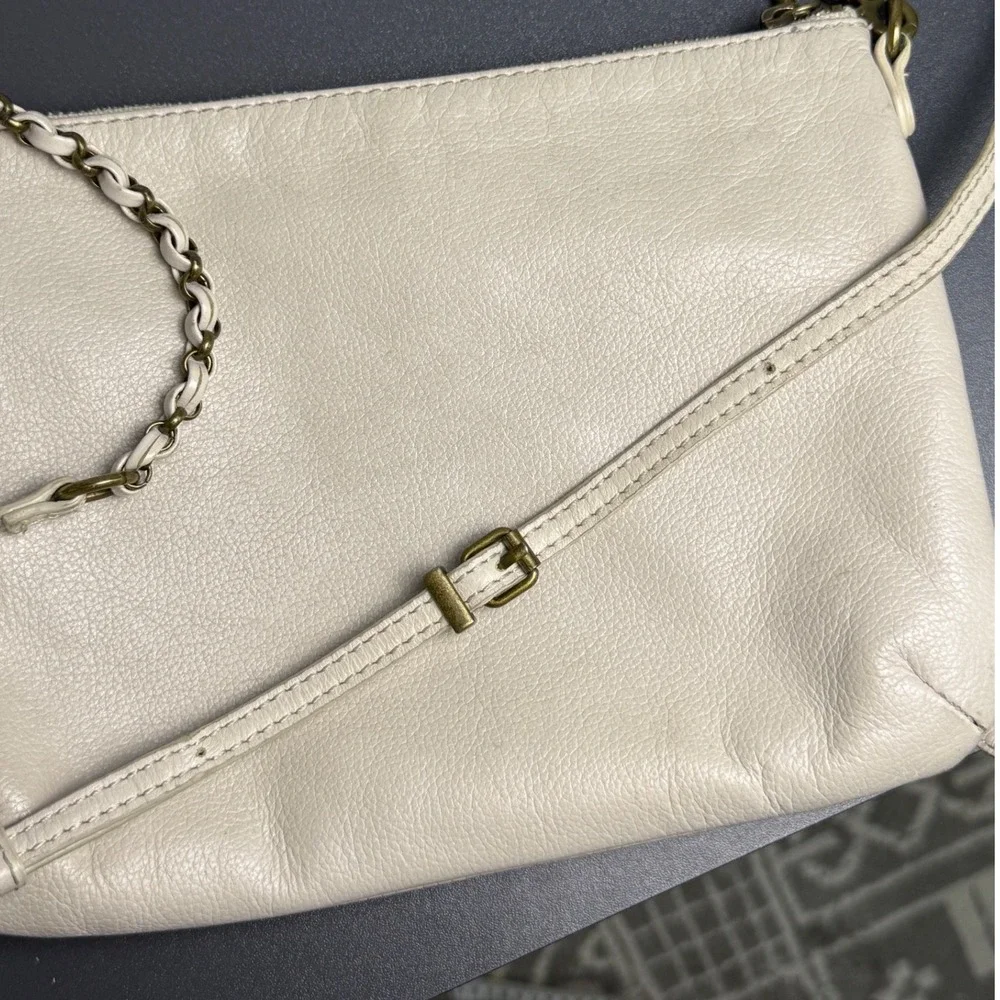 Elliott Lucca cream leather
