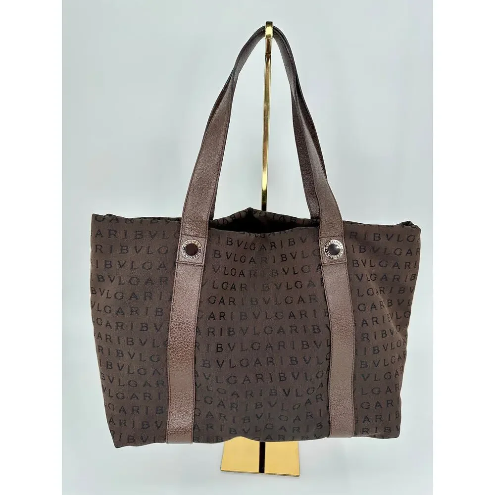 BVLGARI logo jacquard