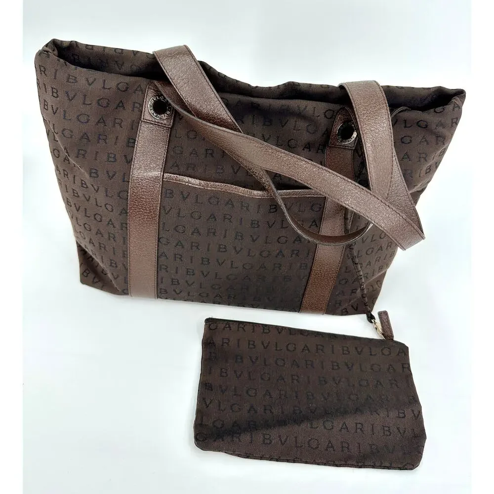 BVLGARI logo jacquard