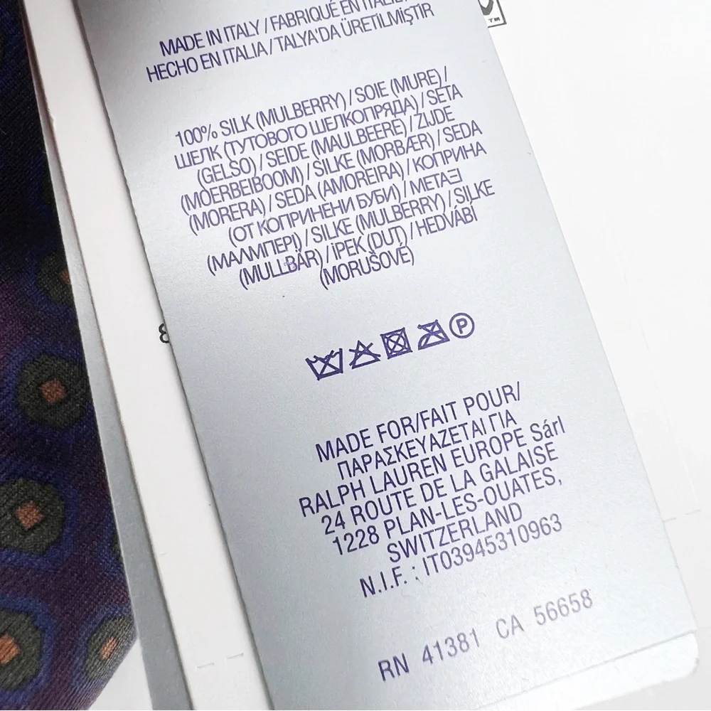 Ralph Lauren Purple Label made from