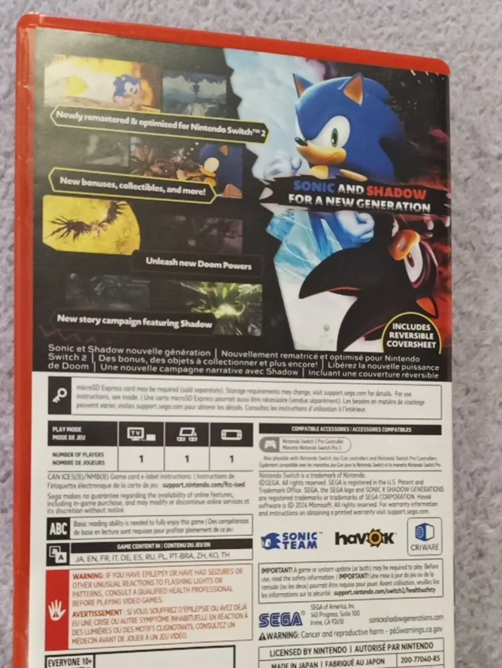 N/A play sonic