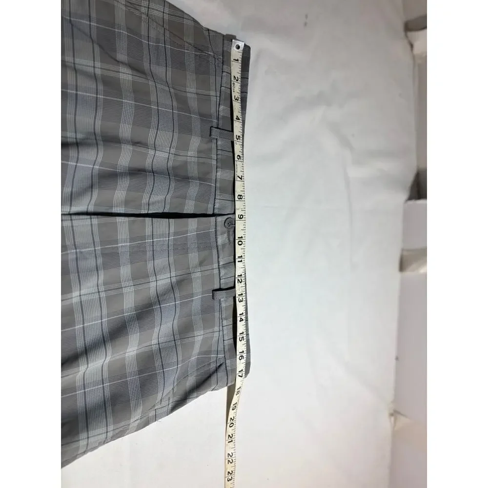 Pebble Beach Performance Plaid Golf Shorts Sz 34
