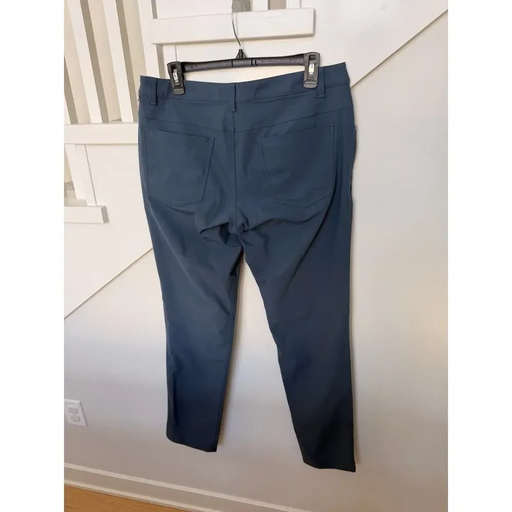Lululemon Mens Blue ABC 5 Pocket Pant Slim Fit 32” Waist 32” Inseam