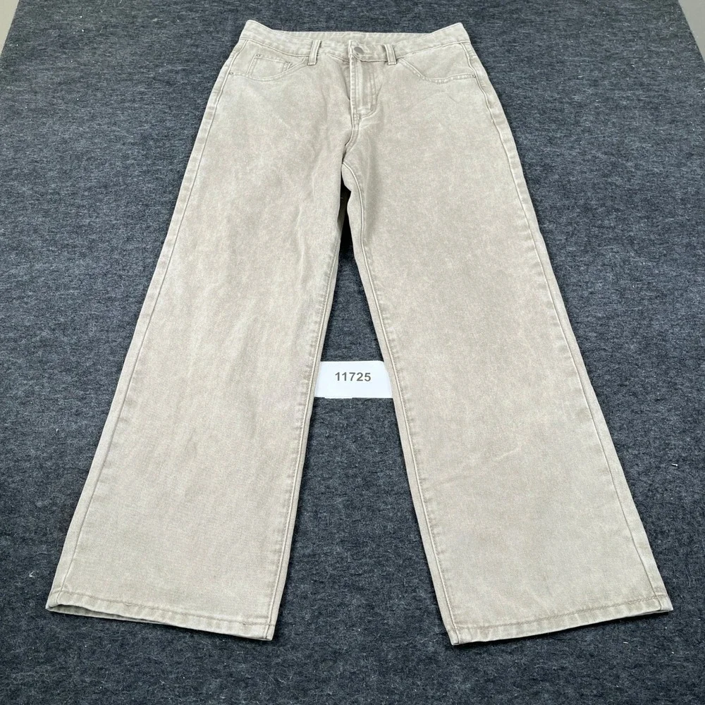 Dazy Designer Jeans Mens Medium Brown Denim Cotton Stretch Casual Straight Leg