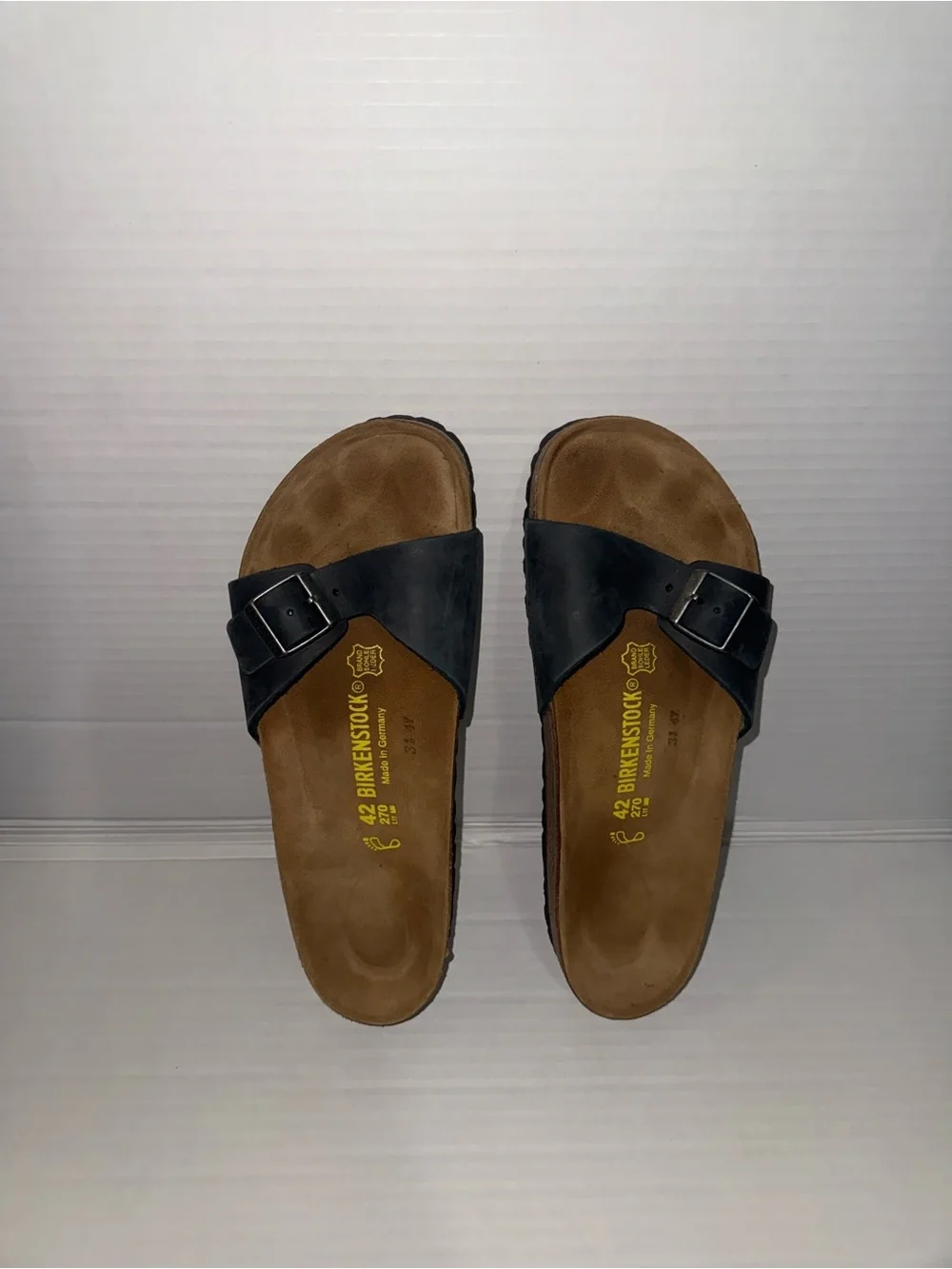 Birkenstock Black Madrid Sandals size 42