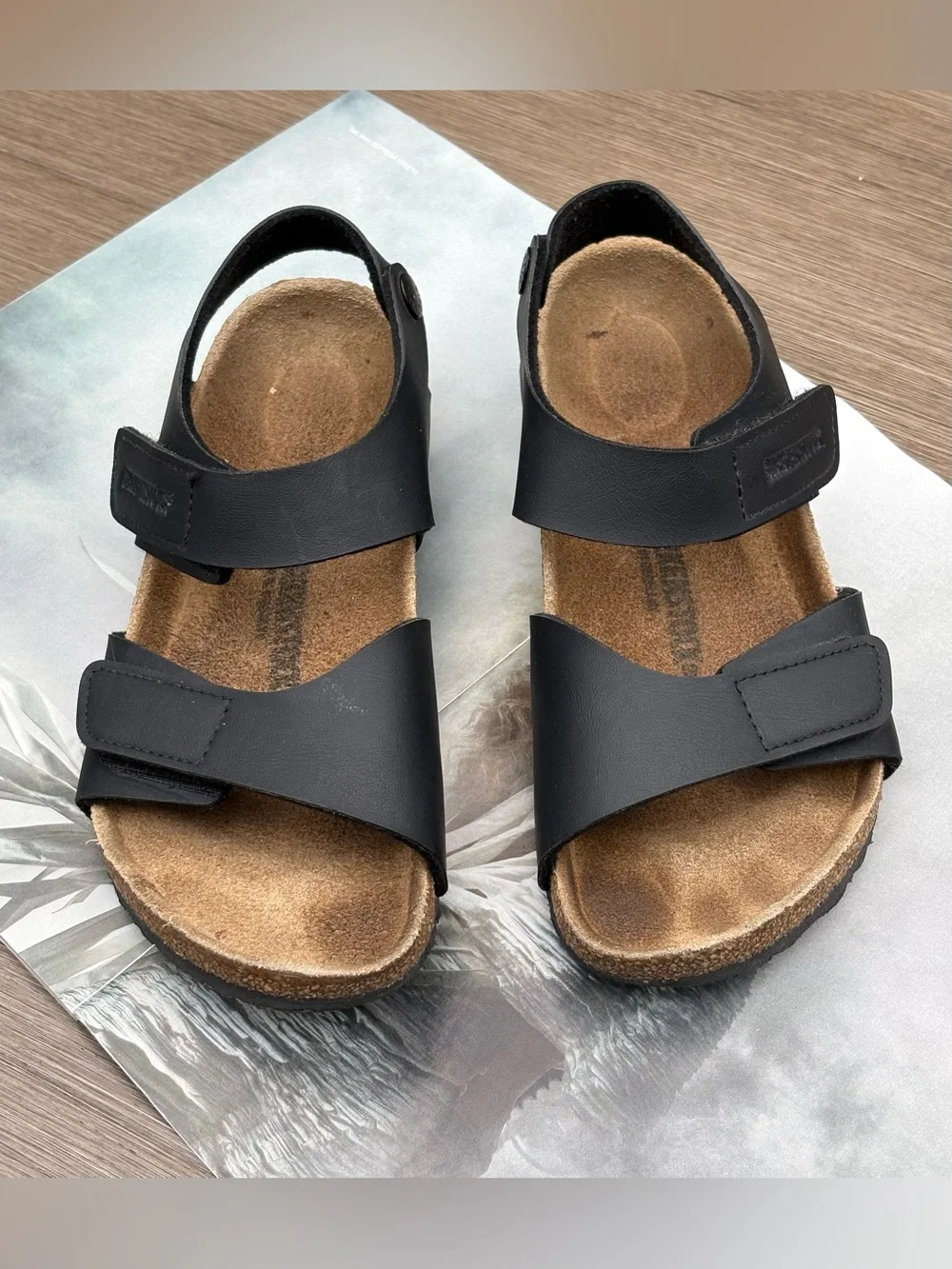Birkenstock Palu Kids Strap Sandals In Black Size 33 / Narrow