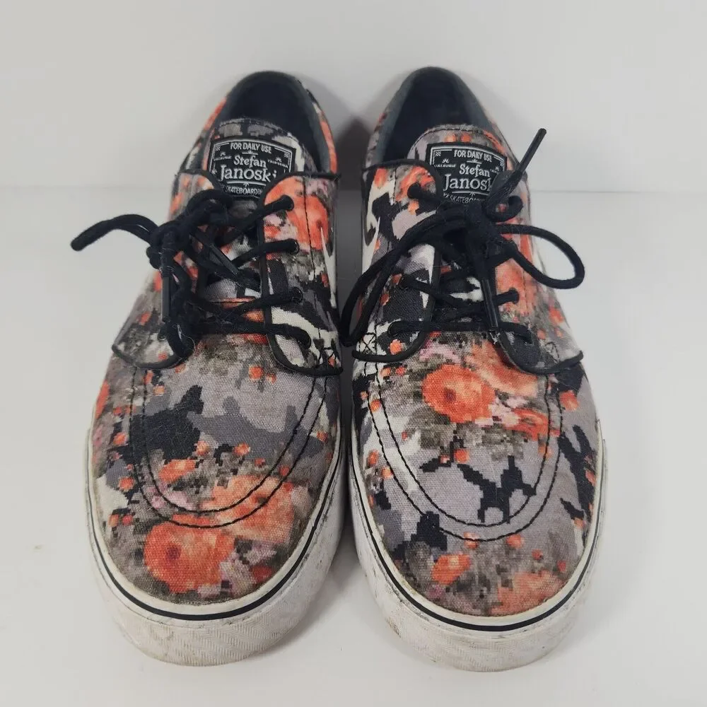 Nike Zoom SB Stefan Janoski Zoom Digi Floral Orange Mens Size 11 482972-908 Used