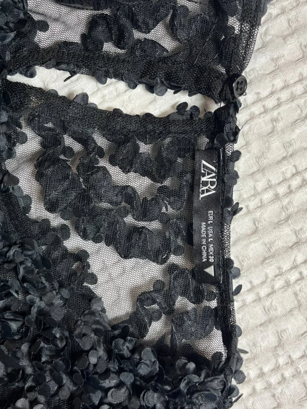 Zara sheer mesh