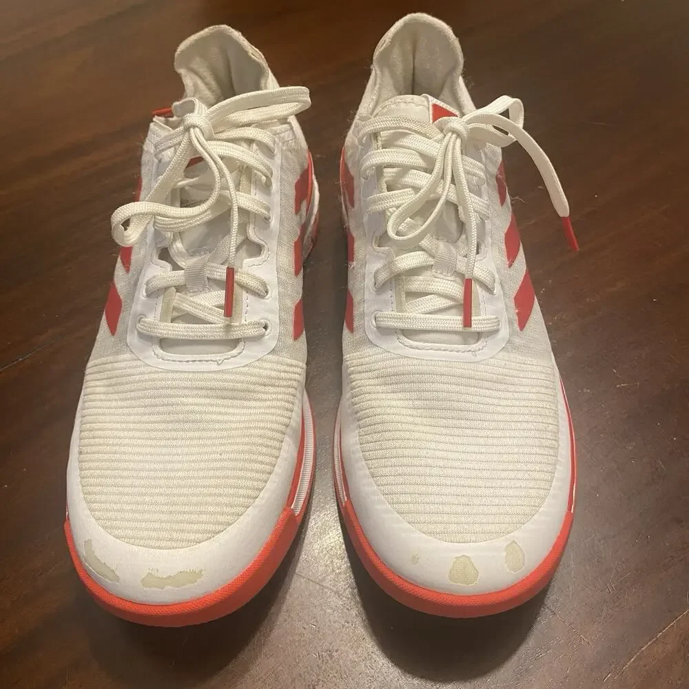 Adidas Crazyflight Women’s Volleyball Shoes White Red Size 9 Sneaker Low