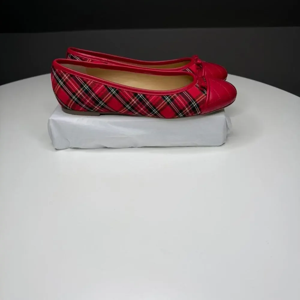 Talbots red plaid